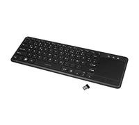 Logilink ID0188 - Teclado inalámbrico, USB, Touchpad, negro, 370 x 125 x 20 mm