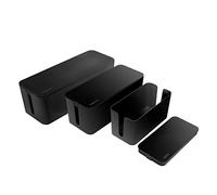 LOGILINK KAB0077 - Juego de 3 cajas de cables Logilink, negro