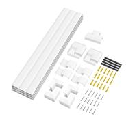 LogiLink Kit de conductos de Pared (67 Piezas) para instalación en Pared, Color Blanco