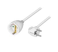 LogiLink LPS101 - Extension de Cable de Corriente (3 Metros, 250V/16A, 50Hz, máximo 3500 W) Blanco