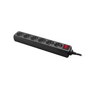 LogiLink LPS202B - Alargador de Corriente con 6 Tomas y 1.4 m, Negro