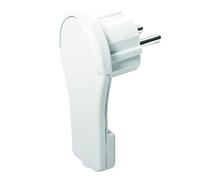 LogiLink LPS228 - Conector de ángulo plano para montaje en casa CEE 7/7 con mango plegable ergonómico