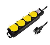 LOGILINK LPS254 - Regleta de enchufes, cuádruple, 1,5m, con interruptor, ex