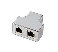 LogiLink MP0037 adaptador de cable RJ-45 2 x RJ-45 Plata - Adaptador para cable (RJ-45, 2 x RJ-45, Female connector / Female connector, Plata)