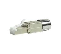 LogiLink MP0080-CAT MP0080 - Conector RJ45 (Cat. 8.1-EconLine, Gris, Acero Inoxidable)