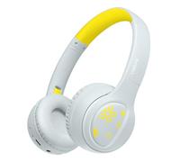 LogiLink My First - Auriculares Infantiles Plegables (BT 5.4, Volumen máximo, 85 dB, con micrófono), Color Azul Claro y Amarillo