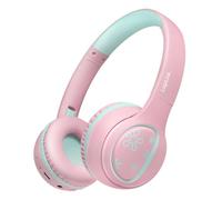 LogiLink My First - Auriculares Infantiles Plegables (BT 5.4, Volumen máximo, 85 dB, con micrófono), Color Rosa y Azul Claro