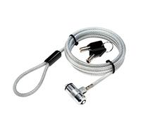 LogiLink NBS009 - Candado antirrobo para portátiles (Ultrafino, con 2 Llaves), Color Plateado