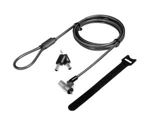 Logilink NBS012 - Dispositivo antirrobo para portátil con Cerradura Noble Lock (3,2 x 4,5 mm, Cable de Acero de 360°)