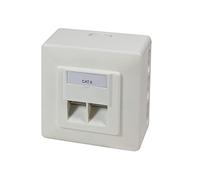 Logilink Netzwerk Auf -Und Unterputzdose, Cat6, 2X Rj45 Vollgeschirmt