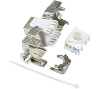 LogiLink NK4016 - Conector (RJ-45, Acero inoxidable, Cat6a, S/UTP (STP), 22/26, 17,2 mm)