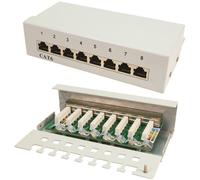 LogiLink NP0016A Panel Parche Escritorio CAT6 8-Port Protegido