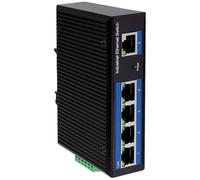 LogiLink NS202P - Conmutador Industrial Gigabit Ethernet (5 Puertos, 10/100/1000 Mbps, con PoE)