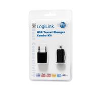 CARGADOR USB CASA/COCHE LOGILINK PA0076 5V/1A PA0076
