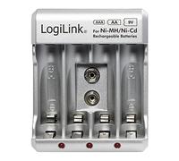 LOGILINK PA0168 - Cargador de enchufes, NiCd, NiMH, bloque de 9V.