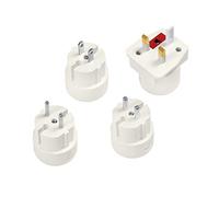 LogiLink PA0186 - Adaptador para más de 100 países de Europa del Sur, países de la Commonwealth, enchufe inglés/americano