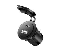 LogiLink PA0330 - Adaptador de Carga para Coche/camión con 1 x USB-A y 1 x USB-C, 60 W, PD (Power Delivery) y QC 3.0 (Quick Charge)