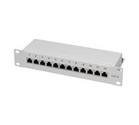 Logilink Panel De Conexión 10 Zoll Cat6 12Port Vollgeschirmt Grau