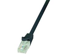 LogiLink Patch Cable Cat.5E U/UTP, Negro, 1,50 m