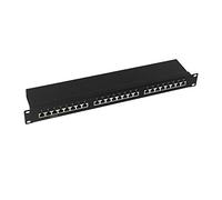 LOGILINK PATCHPANEL 19'' EINBAU Kat.6 STP 24 Port, Schwarz