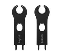 LogiLink PHT0100 - Juego de llaves de montaje para conector de cable solar MC4, 2 unidades, plástico, color negro