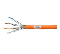 LogiLink Professional CPV0058 - CAT 7 1000 MHz LSZH (Low Smoke Zero Halogen) - Cable de instalación de red con resistencia al fuego: Dca, AWG23 S/FTP 25 m simplex, naranja