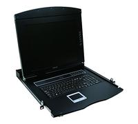 LogiLink Professional LCD Consola KVM con TFT Monitor y Teclado (de) para 48,26 cm (19 Pulgadas) de Servidor/Armario de Red Negro Negro 17" TFT
