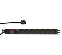 LogiLink Professional PDU7C01 19 - Regleta de 7 enchufes CEE7/3 (protección de C