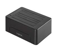 LogiLink QP0028 Quickport USB 3.1 GEN2 para 2X 2,5/3,5" HDD/SSD (2 bahías), Color Negro