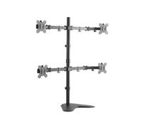 LogiLink Quad Monitor Desk Stand Pedestal para 4 pantallas LCD Acero sólido prensado en frío Tamaño de pantalla: 13"-32"