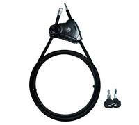 LogiLink SC0220 - Cerradura de seguridad "Double Loop" con 2 llaves, cable de acero trenzado, tamaño ajustable para 1 o 2 objetos al mismo tiempo.