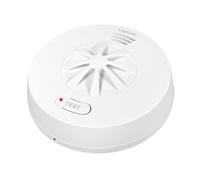 LogiLink SC0232 - Detector de Calor, Clase A1 (54 °C a 65 °C), Alarma acústica/óptica >85 dB, batería de 10 años, Color Blanco