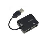 LOGILINK UA0139 - Hub USB 2.0 de 4 puertos, «Smile», negro