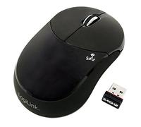 LogiLink Smile - Mini ratón óptico (2,4GH) Negro