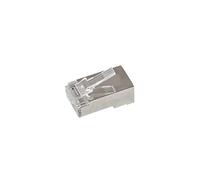 LogiLink STP - Conector RJ45 (cat. 6, apantallado, 50 unidades, para cable de 4,8-6,5 mm)