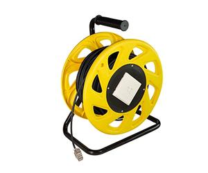 LogiLink - Tambor de cable móvil Cat.7 con blindaje S/FTP, cubierta de TPE, para uso en interiores y exteriores, 60 m