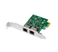 LOGILINK PC0075 - Tarjeta de red, PCI Express, Gigabit Ethernet, 2 RJ45