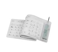 LogiLink Teclado De Silicona USB Y PS / 2, De Color Blanco