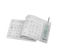 LogiLink Teclado De Silicona USB Y PS / 2, De Color Blanco Blanco talla única
