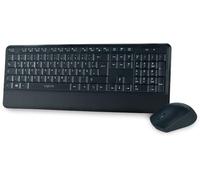 LOGILINK Teclados Marca Modelo Wireless Keyboard - RF Wireless - QWERTZ - Black - Mouse Included ID0161