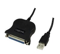 Logilink ua0054a - adaptador usb 2.0 a d-sub (25-pin hembra, 1.5 m)