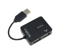 LogiLink UA0139 Smile USB 2.0 4 Puerto Hub - Negro