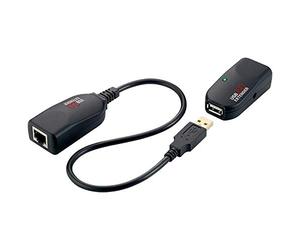 LogiLink UA0178 - Cable de Extension USB 2.0 a Cat 5 (con Receptor y transmisor, Distancia Maxima 50 m)