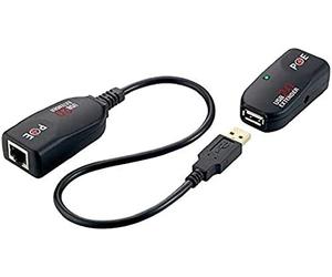 LOGILINK Ua0207 USB 2.0 Extender, De hasta 50 Metros A Través De Un Cable Cat 5, PoE