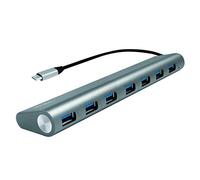 LogiLink UA0310 USB 3.0 (3.1 Gen 1) Type-C 5000Mbit/s Gris nodo - Concentrador (USB 3.0 (3.1 Gen 1) Type-C, USB 3.0 (3.1 Gen 1) Type-A, 5000 Mbit/s, Gris, Android, Cromo)