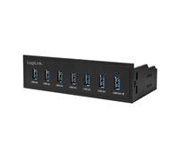 LogiLink Hub USB 3.0 UA0342 – 5,25" (7 puertos) con carga rápida y hasta 5 Gbps
