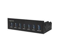 LogiLink Hub USB 3.0 UA0342 – 5,25" (7 puertos) con carga rápida y hasta 5 Gbps