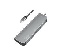 LogiLink UA0343 USB-C™ - Hub multifunción con 6 Extensiones: 1 HDMI/1 USB-C PD (Power Delivery)/1 Lector de Tarjetas SD/2 USB 3.2 Gen 1 x 1/1 HDMI (4 Kx2K a 30 Hz), para Smartphone, Ordenador