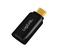 LogiLink UA0356 - Tarjeta de Sonido USB (Tipo C) (Conector TRRS de 3,5 mm) con conversor Digital analógico (DAC) Integrado para Sonido de Alta fidelidad