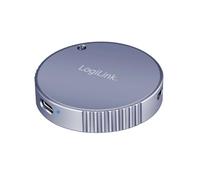 LogiLink UA0438 - Carcasa magnética USB 3.2 Gen2 SSD (100 W PD (PowerDelivery), Compatible con MagSafe, tamaños SSD de hasta 2 TB